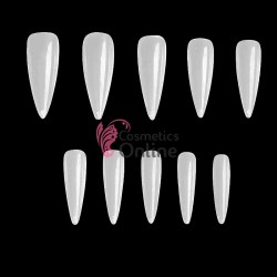 Tipsuri Stiletto lungi 100 bucati fara bordura Crem TPS90 